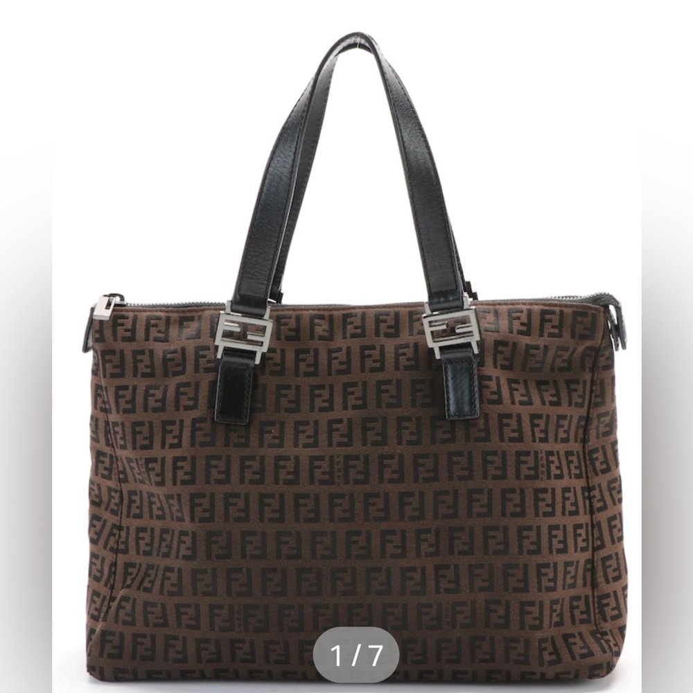 FENDI
Zucchino Canvas Tote Bag Brown